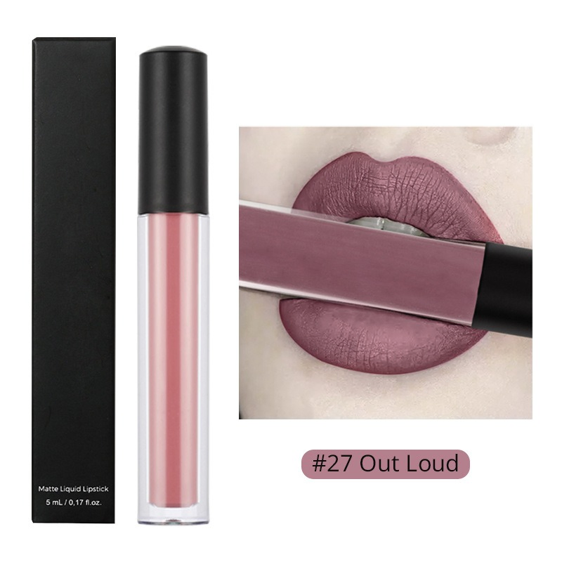 Waterproof Makeup Natural Non-Stick Matte Lip Glaze Lipgloss Matte Liquid Lipstick