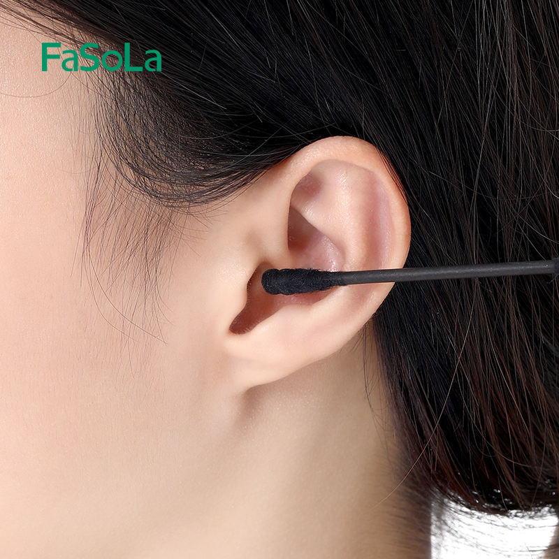 300 Count Double Round Thick Tips Natural Cotton Buds