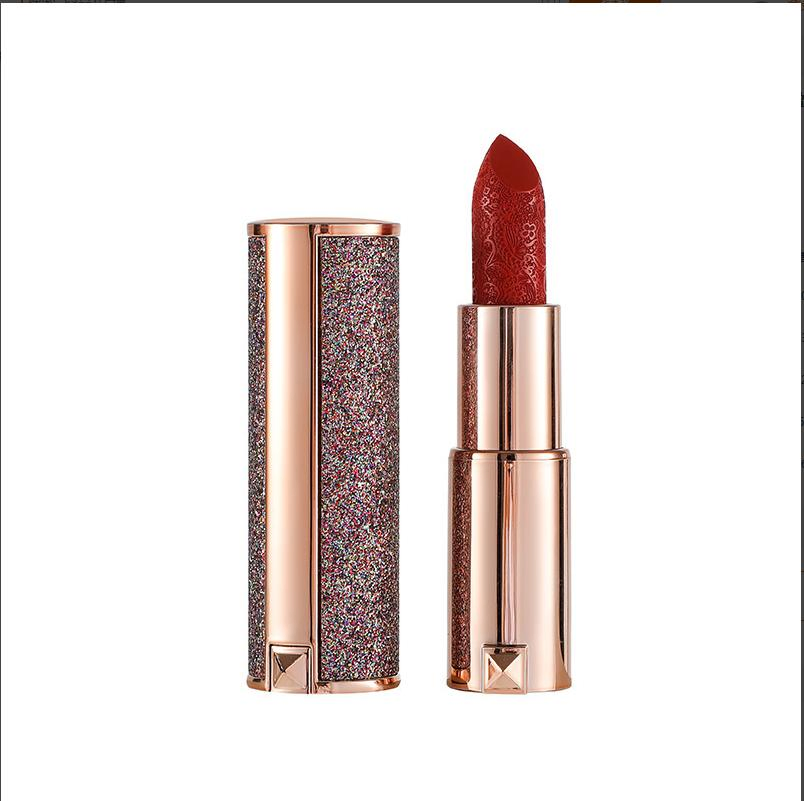 Starry Carved Lambskin Matte Lipstick Matte Velvet