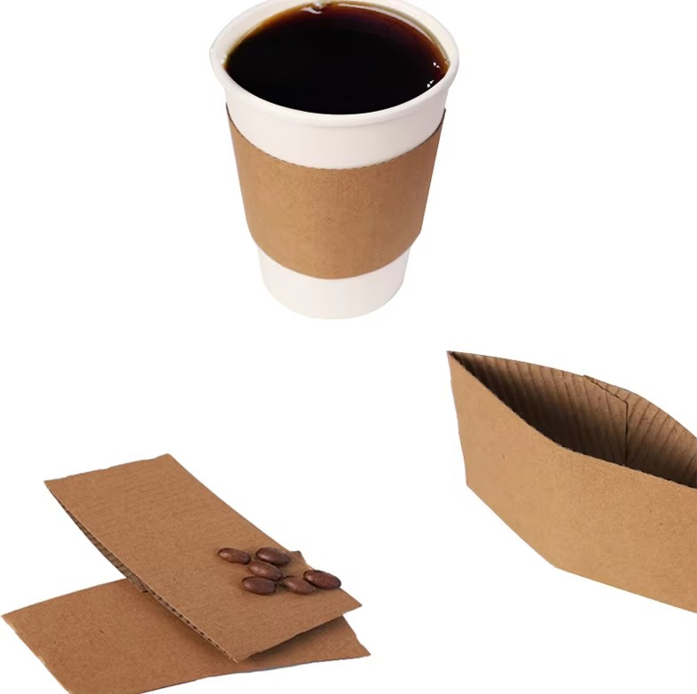Custom Logo Corrugated Paper Coffee Sleeve for Reusable and Disposable Cups