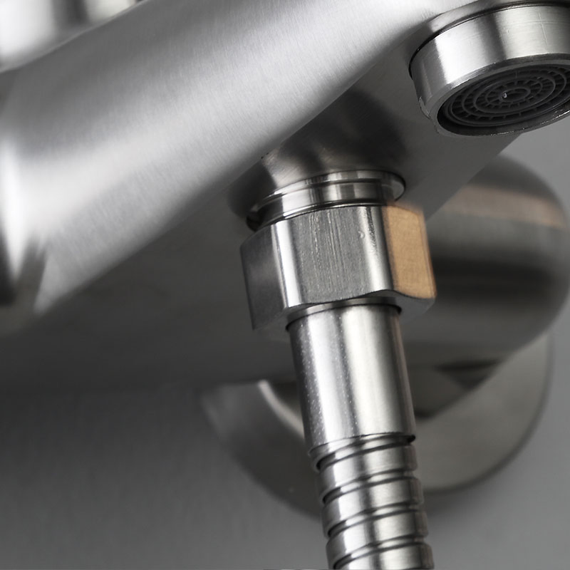 1.2m 1.5m 2m Stainless Steel Flexible Explosion Proof Shower Hose with Chrome Finish and Brass Fittings