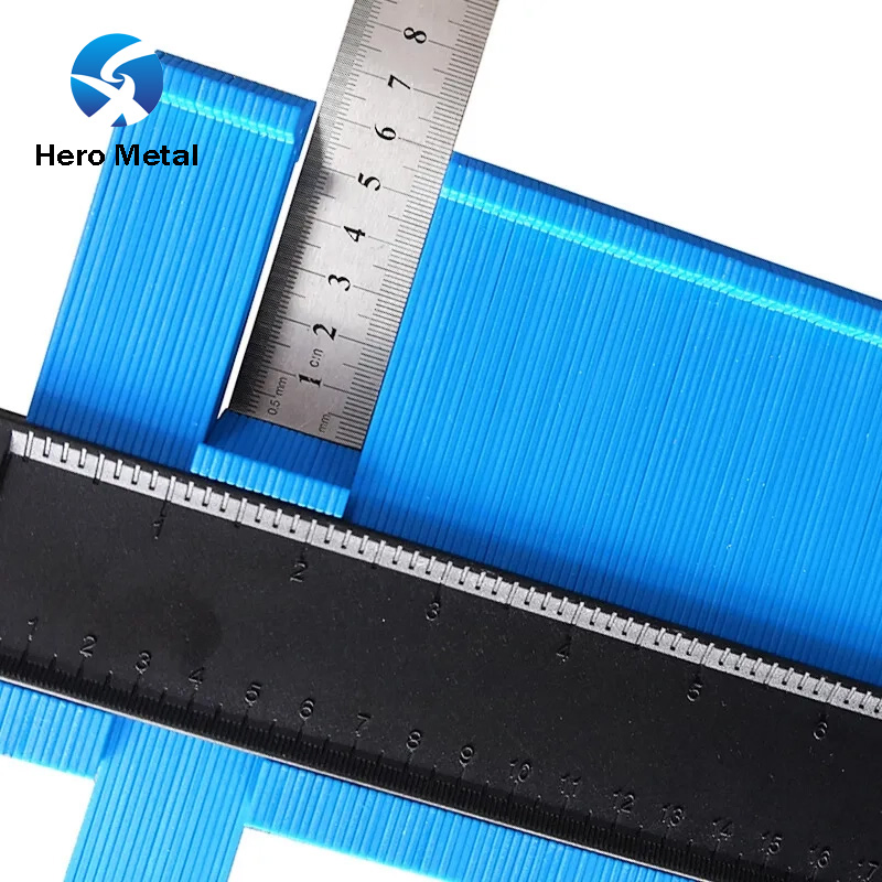 Multi Angle Measuring Ruler Shape Profile Tool Contour Gauge Duplicator with Lock Tile Marble Contour Gauge