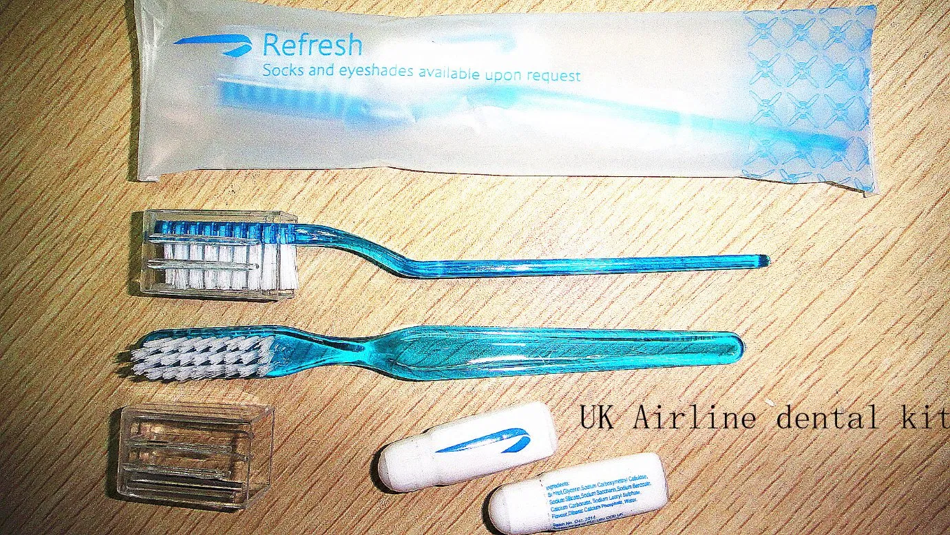 Airways Kit /Airline Amenities Set, Fly Plane Set Contain Toothbrush/Toothpaste