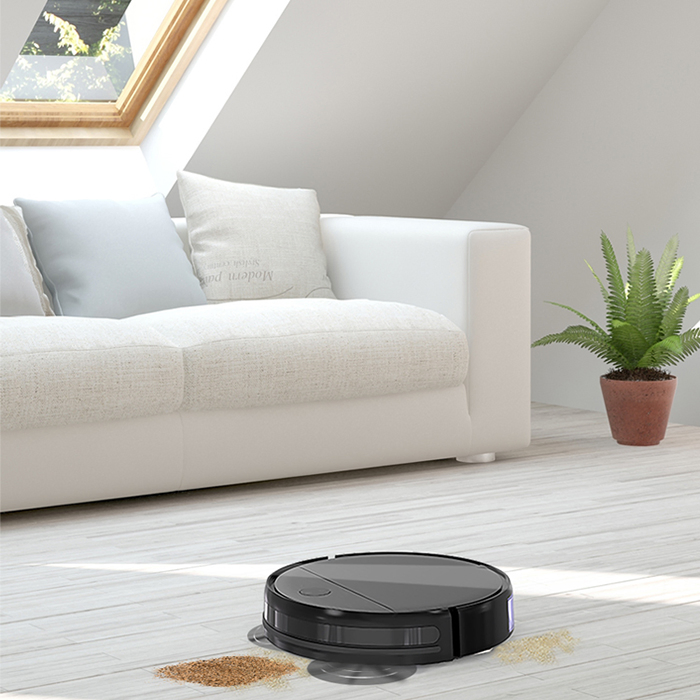 Robot Vacuum Cleaner with Remote Control, Smart Robotic Machine Automatic Floor Cleaning Robo VAC with Dry Mop for Clean Home Carpet Hard Wood Tile Pet Hair