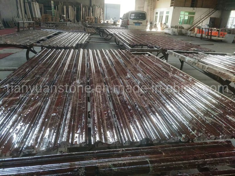 Natural Stone Emperador Brown Marble Moulding for Interior Wall Door Decoration