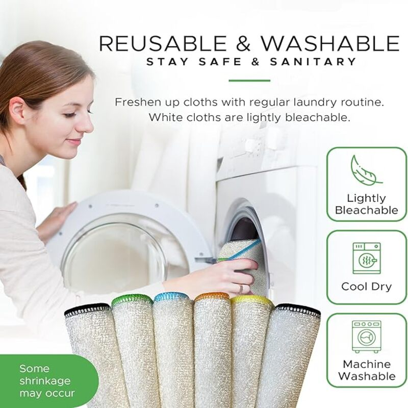 Eco-Friendly Bamboo Microfiber Kitchen Towels for Quick Drying