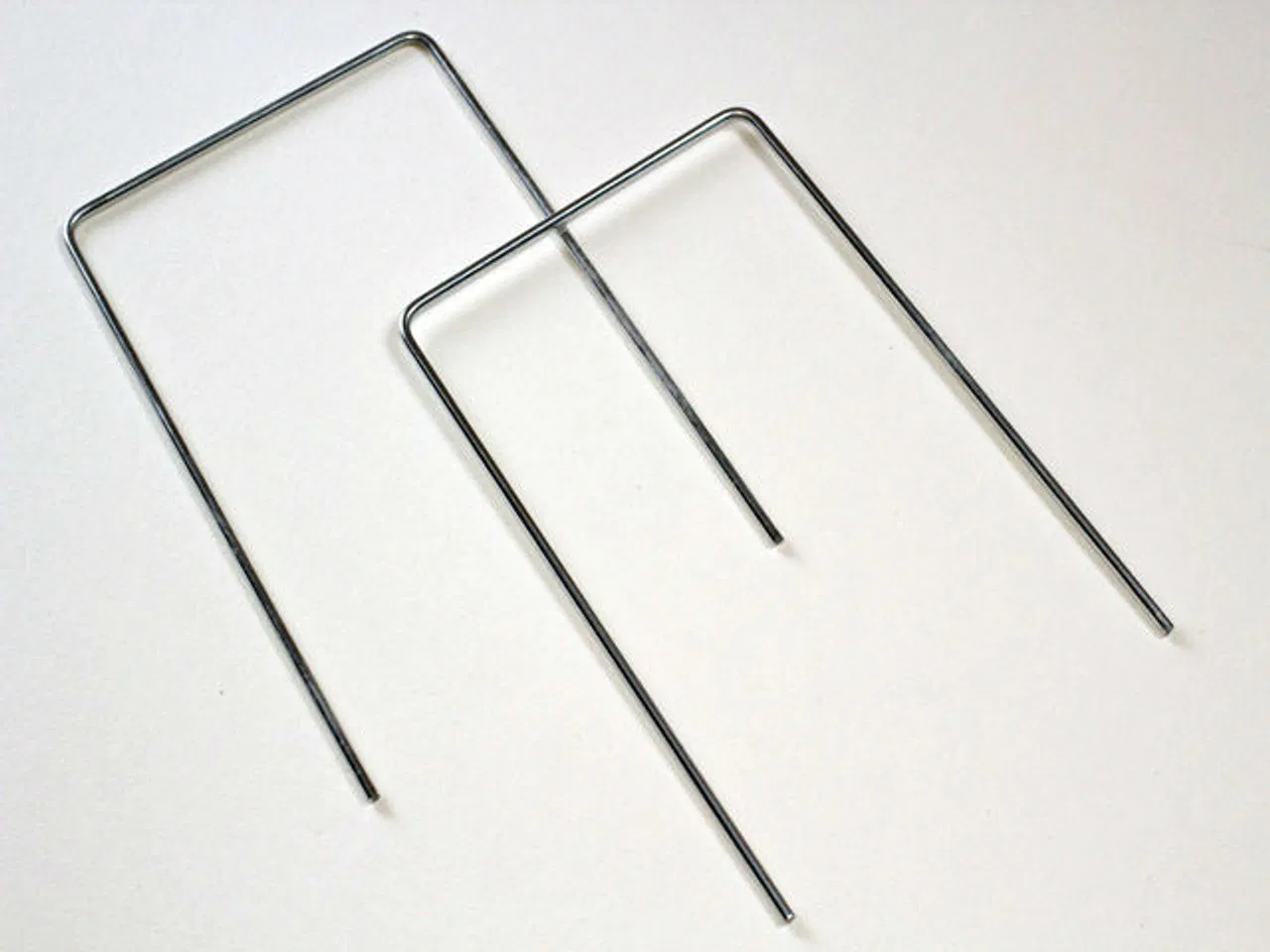 6" Strong Galvanised Ground Staples