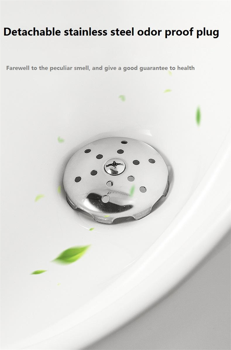 Modern Wall Hung Ceramic Men Urinal with Washing Basin Sink - Gravity Flushing, Sensor Urinal, Anti-Fouling Glaze, Fixing to Wall, High-Temperature Ceramic