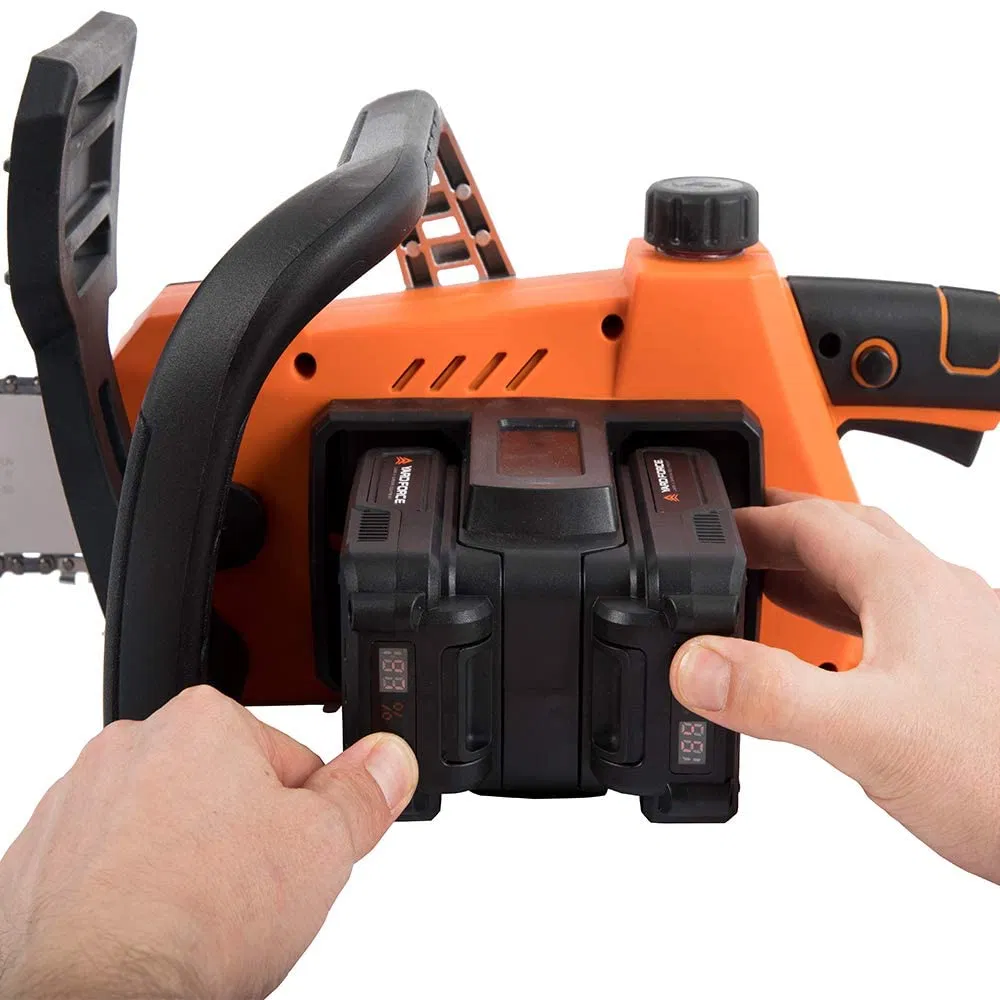 Yard Force 40V Cordless Chainsaw 35cm Bar, 8.5m/S Chain Speed Ergonomic Handle with Soft Grip with Battery & Charger - Ls C35