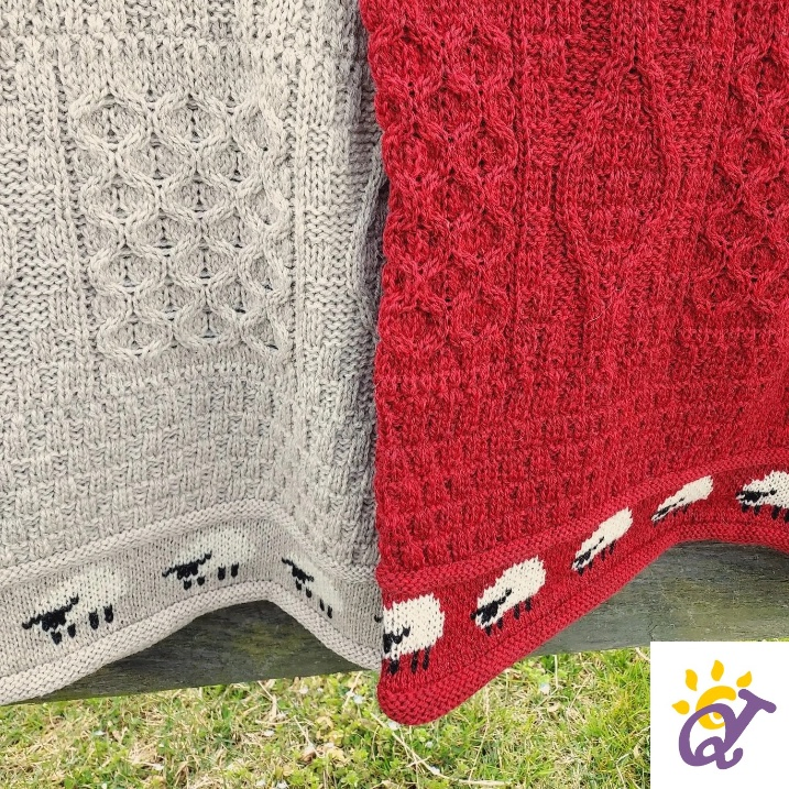 Yuki Chunky Yarn Throw Hand Made Knitted Blanket