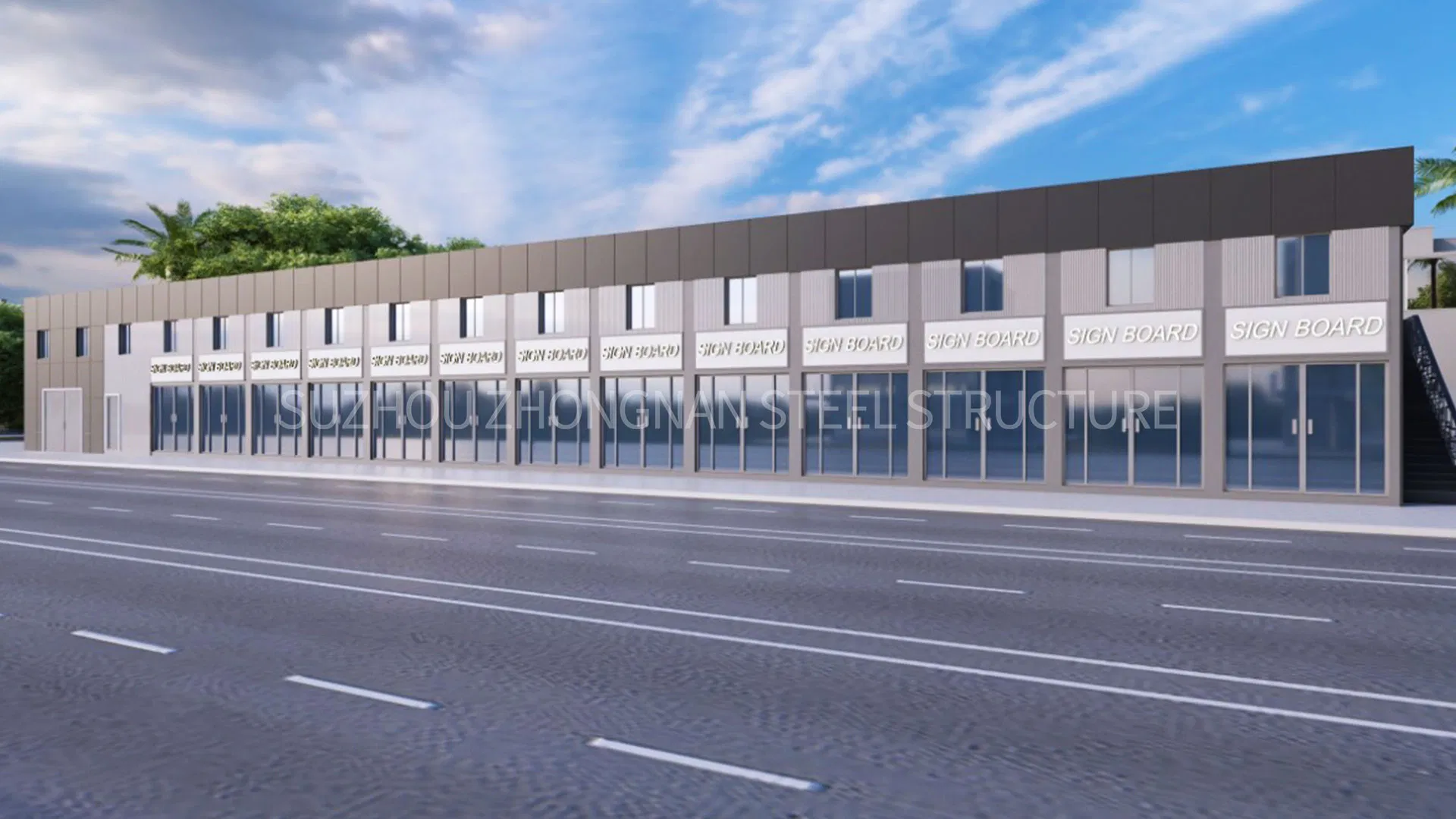 Customized Container House Building for Office and Shop in The United Arab Emirates