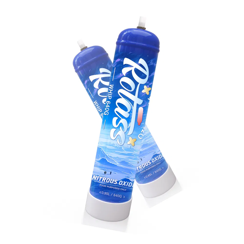 Rotass Wholesale Factory Direct 640g/0.95L Nitrous Oxide Tank N2o Cylinders Lachgas Whip Cream Charger