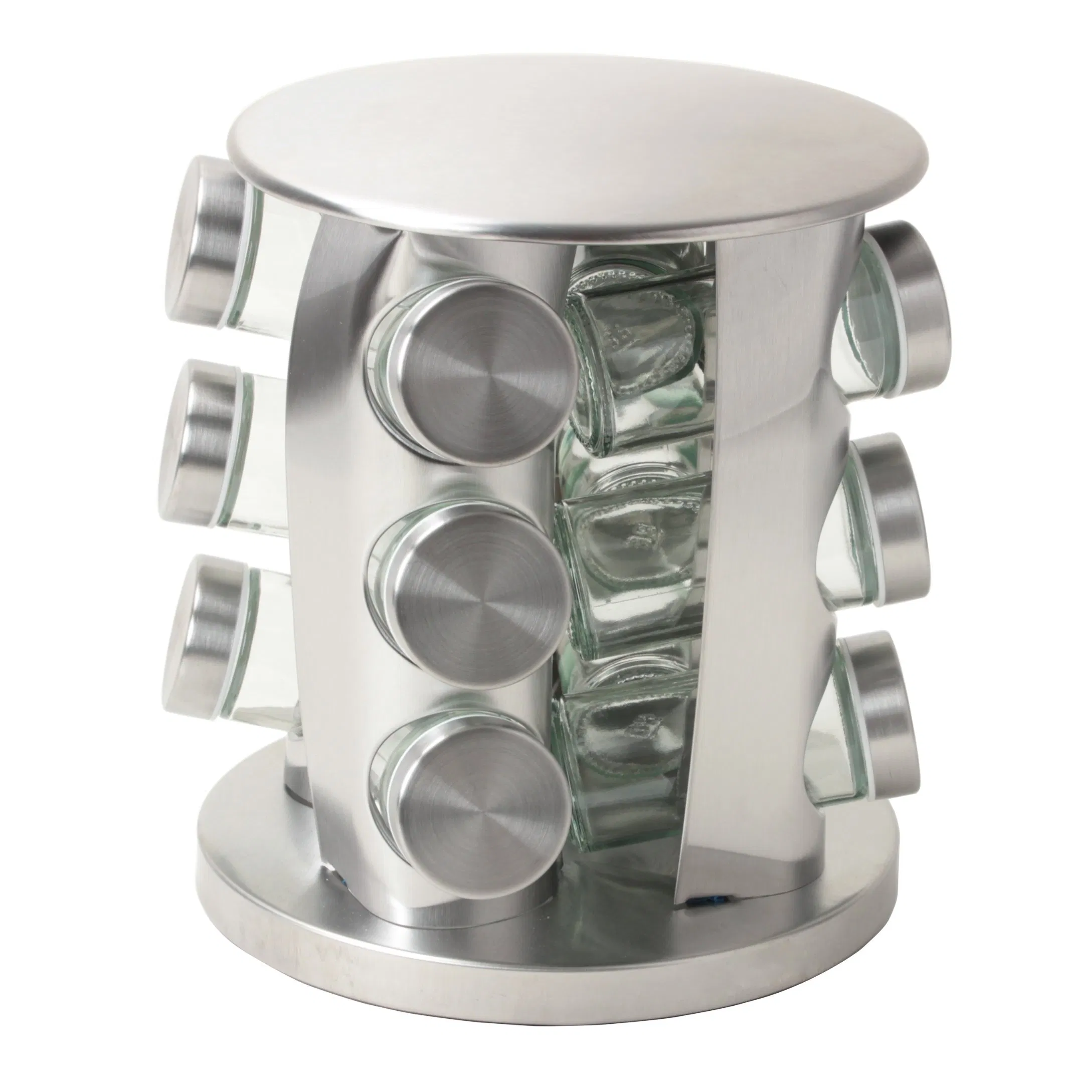 Countertop Storage Seasoning Tower Rotating Spice Jar Rack