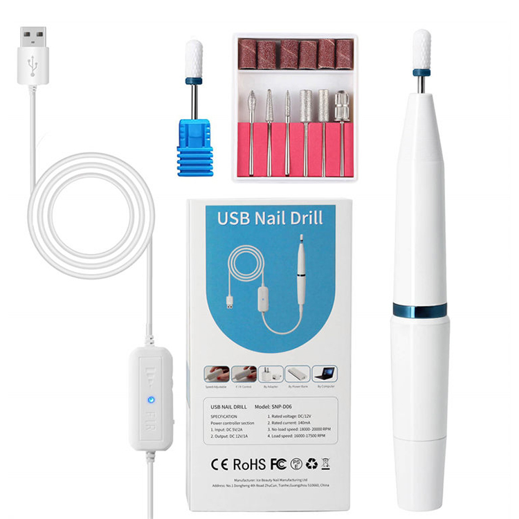 Low Noise 20000rpm Electric Nail Art Drill Machine with Strong Motor for Beauty