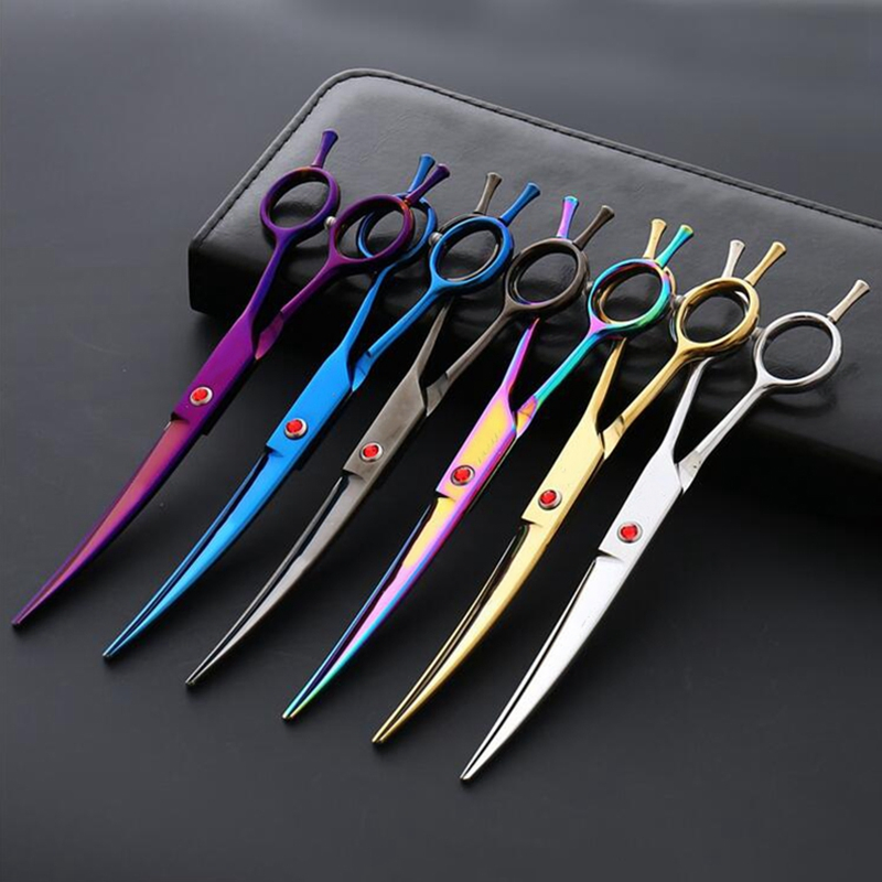 7inch Straight Handle Hair Cutting Scissors Barber Professional Hairdressing Scissor