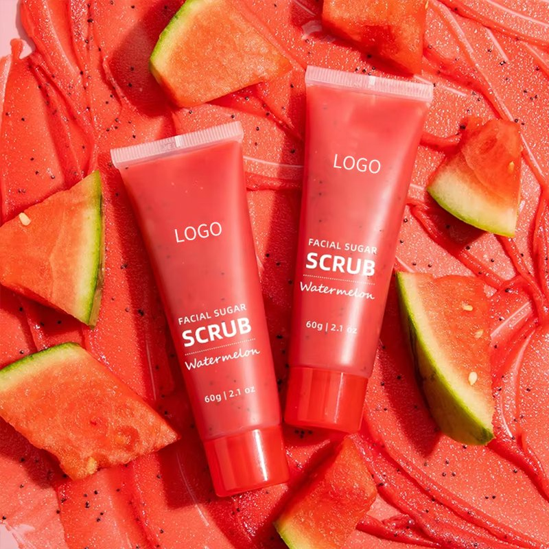 Ditong Private Label Custom Facial Exfoliating Scrub Whitening Cleansing Natural Organic Watermelon Strawberry Pineapple Sugar Scrub