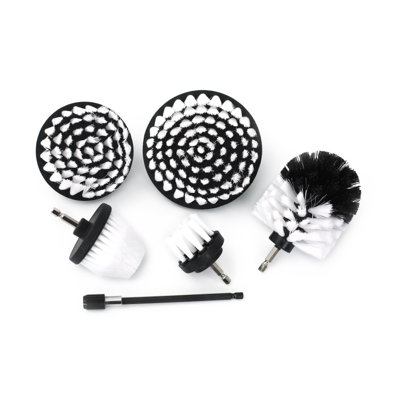 Buffing King 2.5inch Drill Brush Cleaning Brush for Car Seats Carpet Leather Cleaning