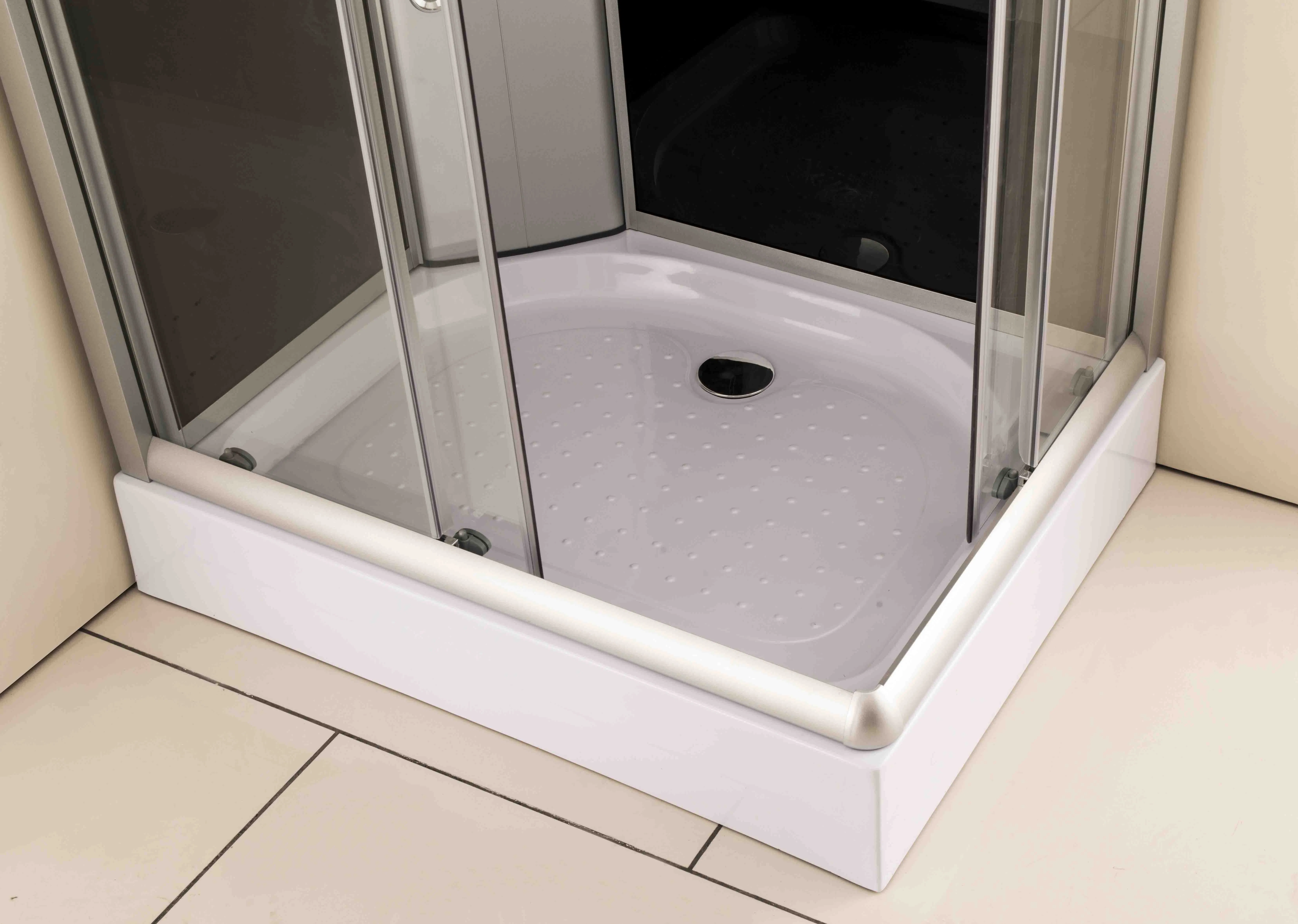Corner Low Tray Square Frosted Glass Modular Shower (TL-8812)