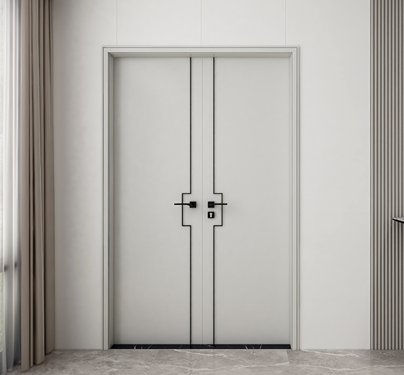 High Quality WPC Waterproof Door Export More Than 10 Years Double WPC Doors