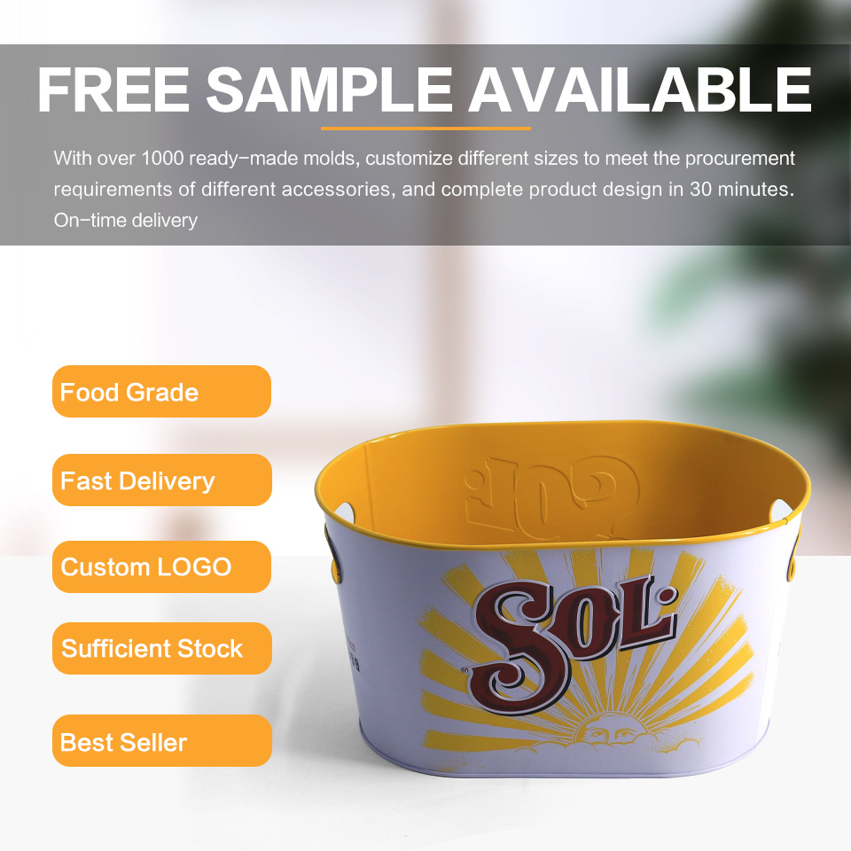 Ведро-холодильник для напитков с ручкой