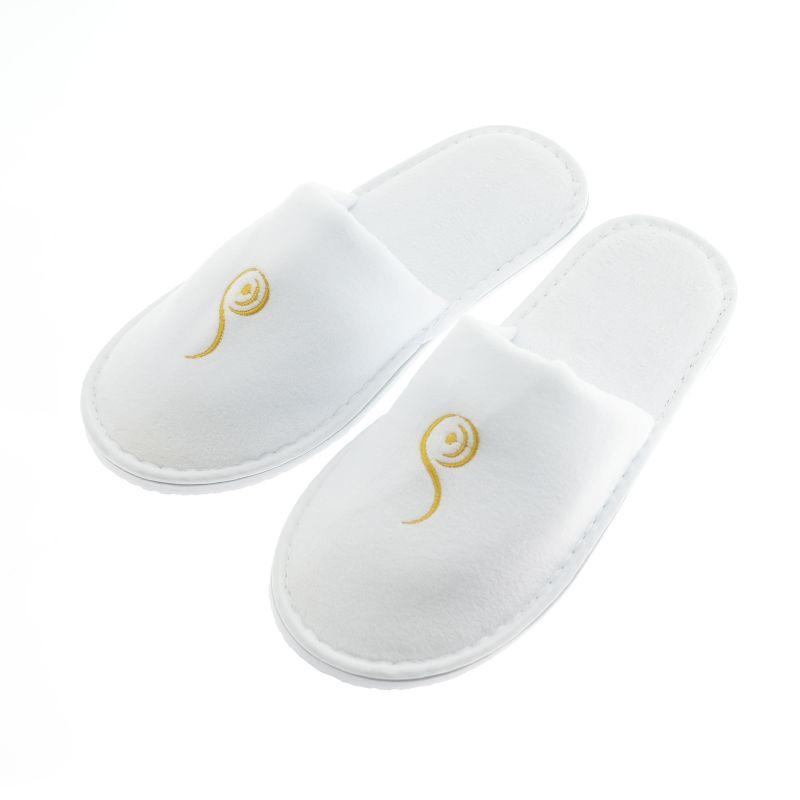 Factory Price White Non-Slip Hotel Slipper for Bedroom and Hotel Use