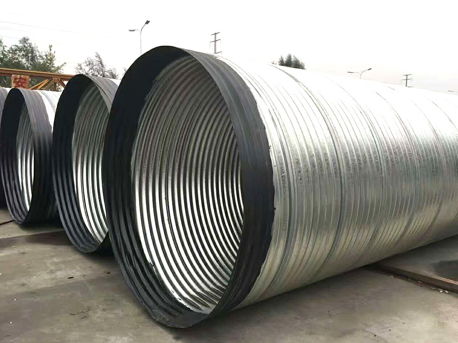 Hot-DIP Galvanized Steel Metal Helical Corrugated Culvert Pipe Spiral Pipe