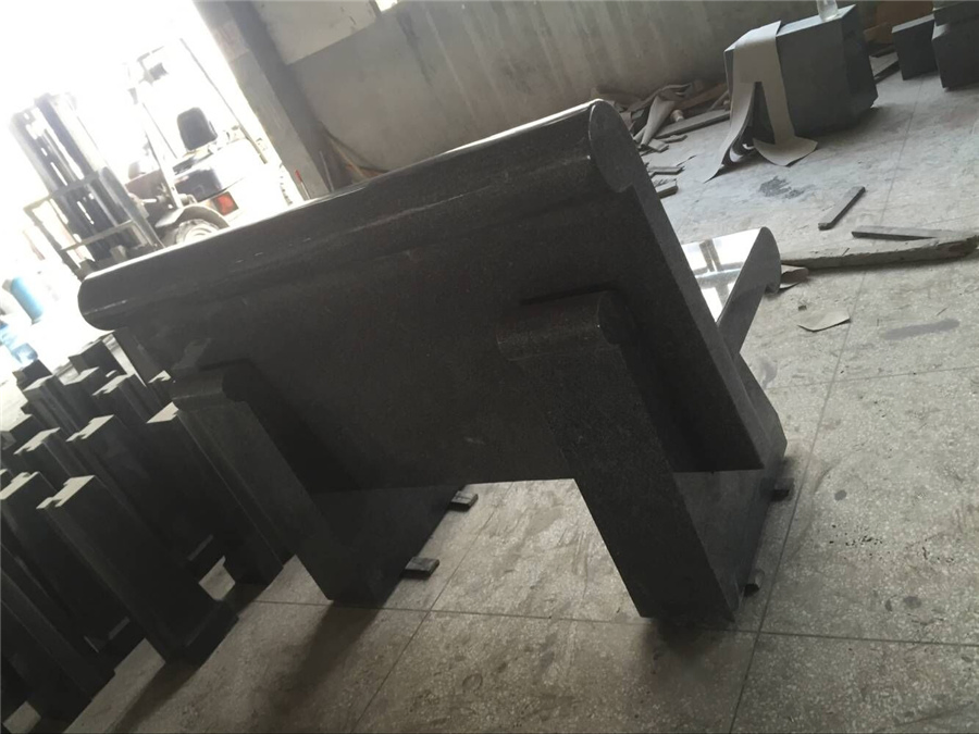 Natural Stone Grey/Black Granite Bench for Outdoor Garden Decoration