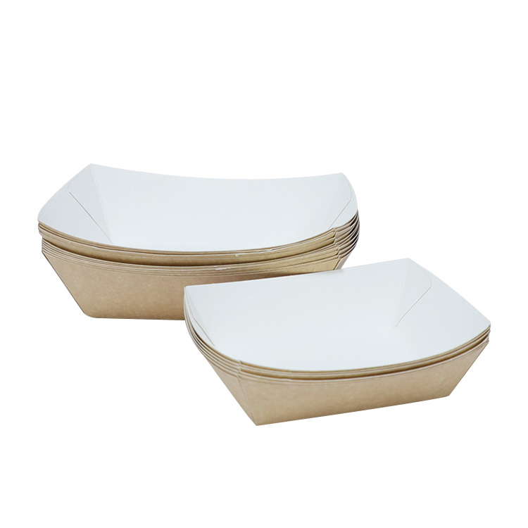 Disposable Paper Food Tray Boat Tray with Different Sizes