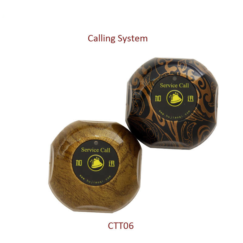Factory Wireless Calling System Exquisite Long-Range Pager Buttons for Restaurant