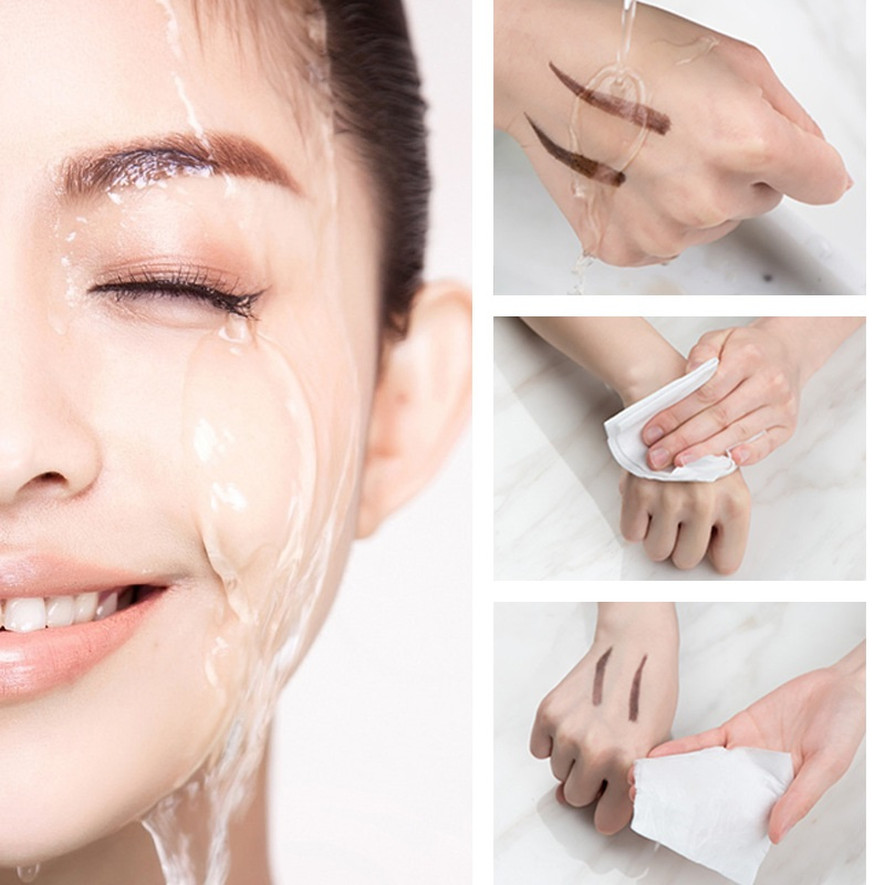 Ep13 Mixdair Eyebrow Pencil, Natural Three-Dimensional Double-Head Rotary Type with Brush Thrush, Waterproof and Sweat-Proof Non-Decolorization Eyebrow Pencil
