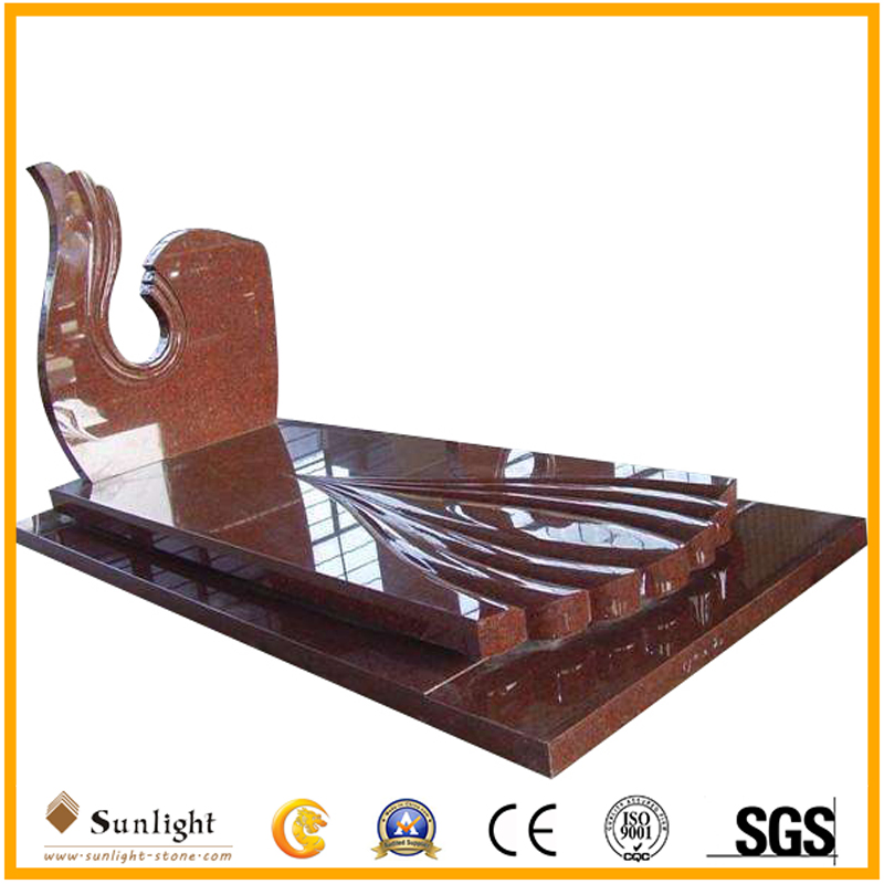 Muslim Tombstone China Factory G664/Shanxi Black/G603/Aurora/G654/Multicolor Red Granite/Marble Stone European Style Angel Heart Gravestone/Headstone/Monument