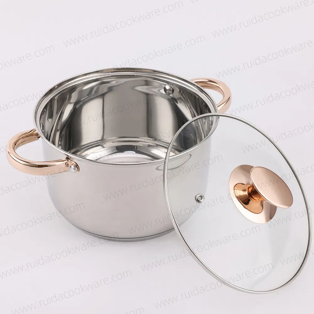 8PCS Kitchen Appliance Utensils Cooking Pot Stainless Steel Cookware Set Kitchenware