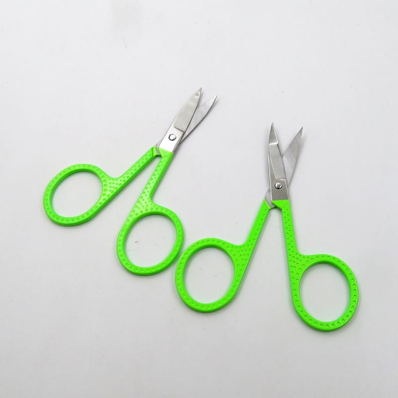 Stainless Steel with Multi Color Cuticle Manicure Scissors for Eyebrow Hair Trimming Beauty Makeup
