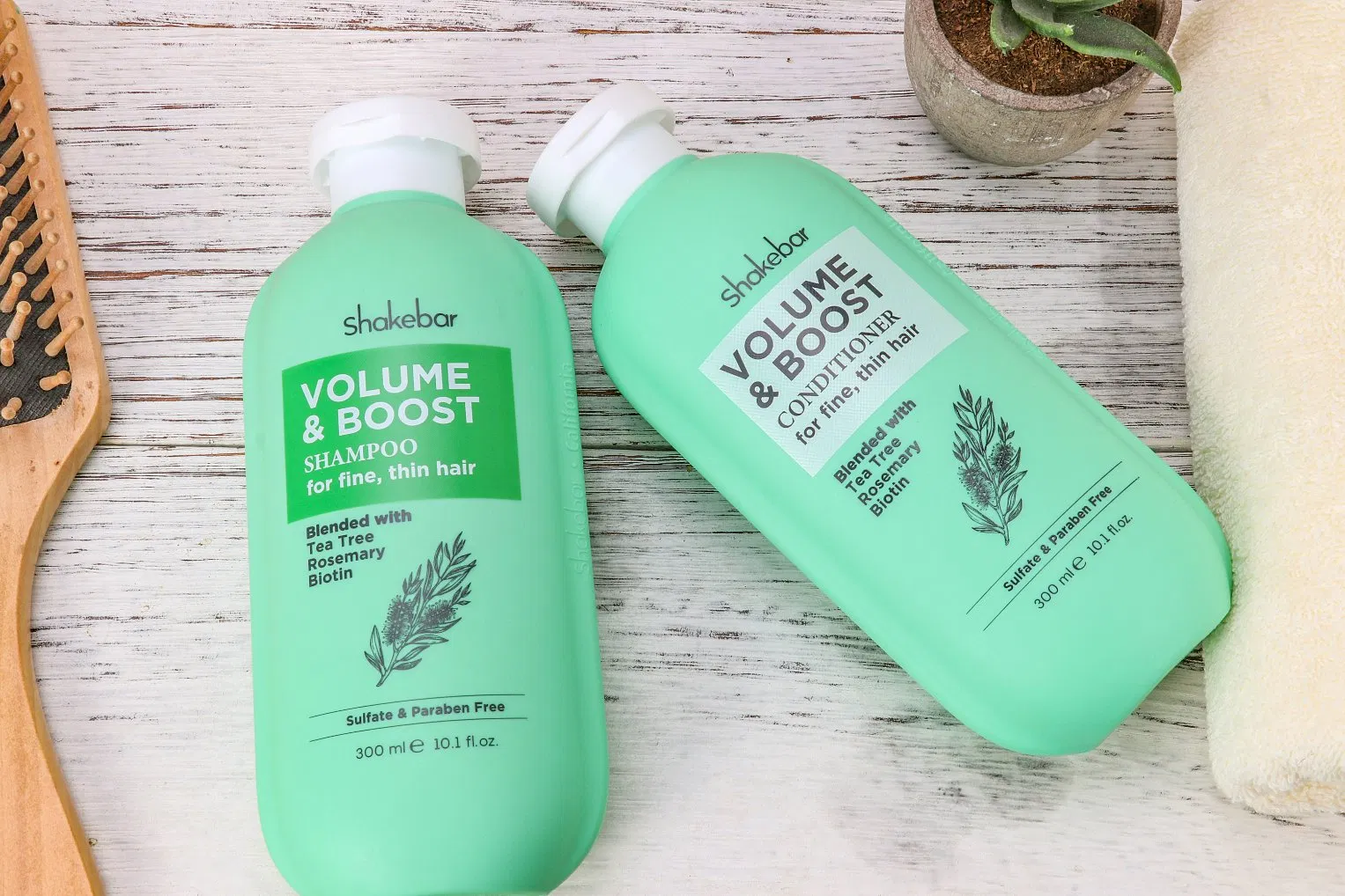 Shakebar Cost-Effectively 300ml Hair Care Products Biotin Salon Shampoo and Conditioner