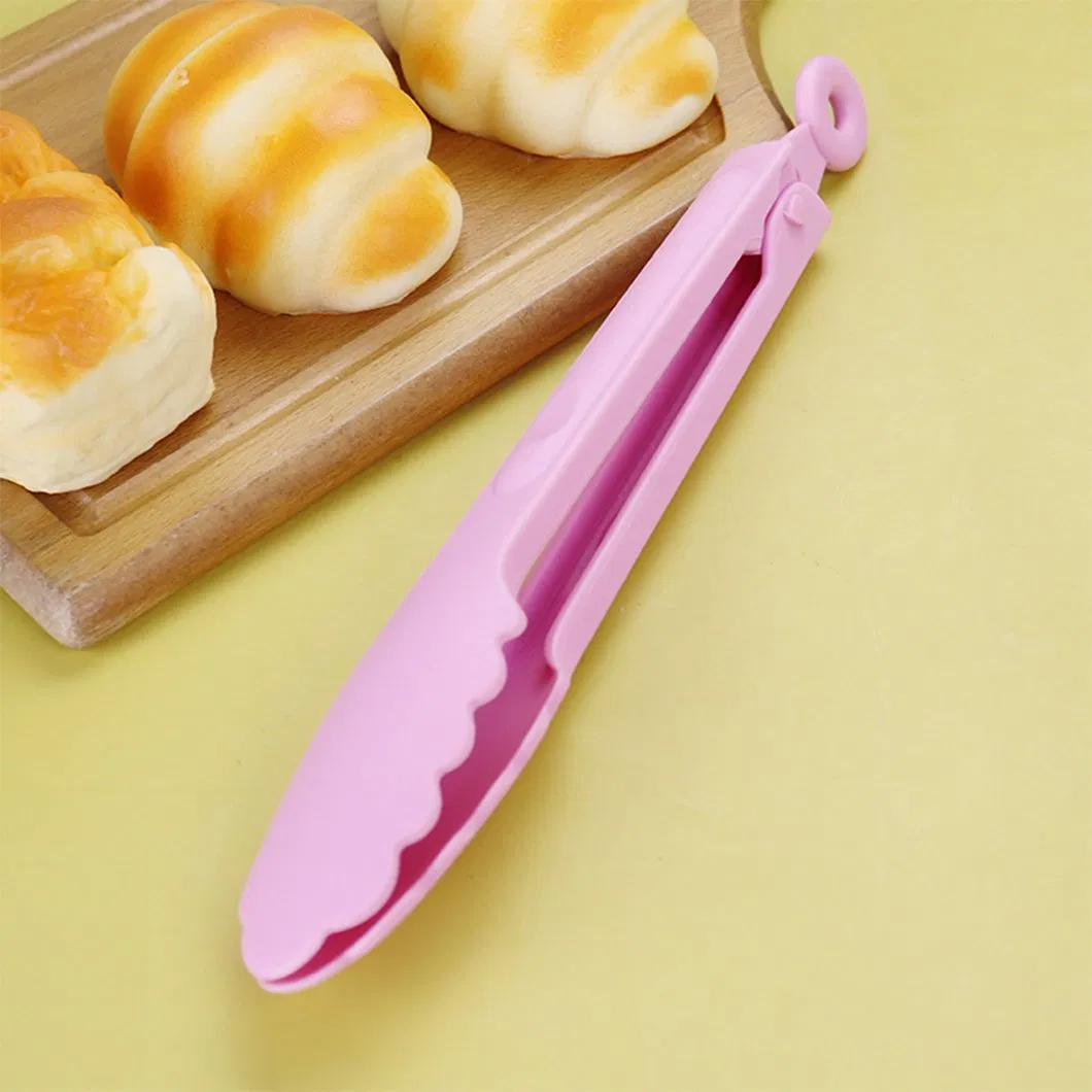 Heat Resistant Durable Food Tong Ice Salad BBQ Tong Kitchen Gadgets BPA Free Plastic Food Tongs