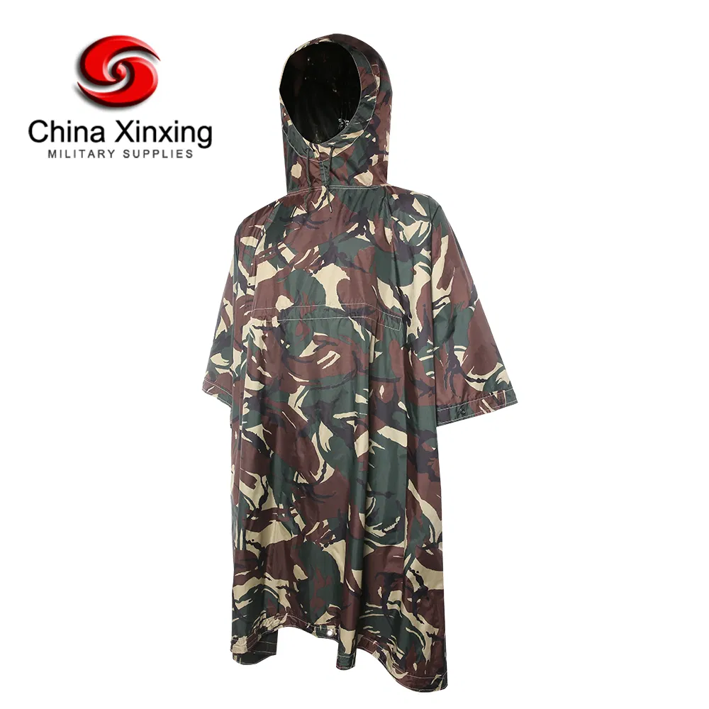 Custom Soldier Camouflage Raincoat Jungle Multi Functional Poncho Hunt Camp Poncho