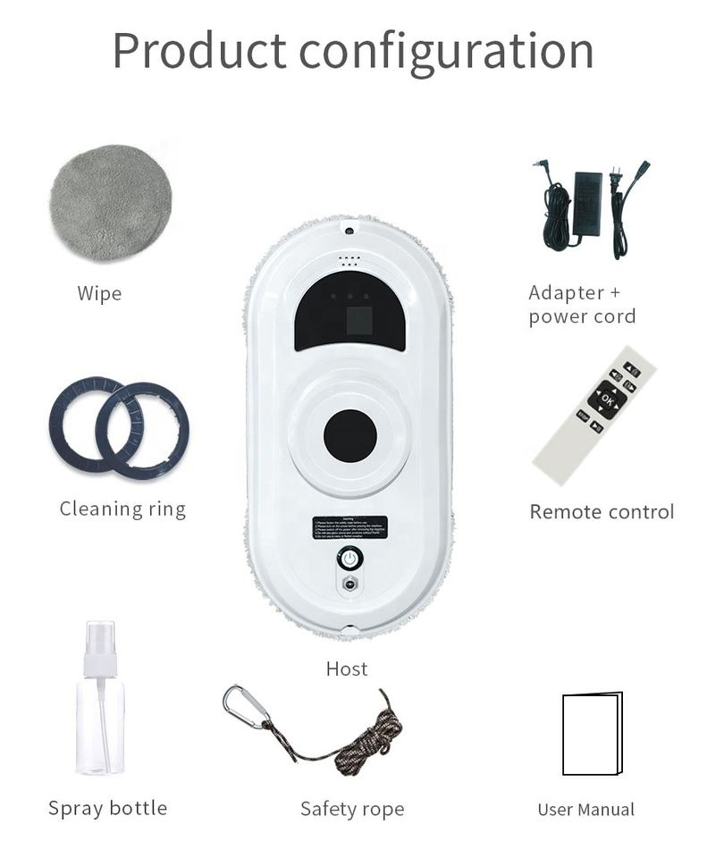 Hcr-01A Wholesales Home Appliances Products Smart Robot Glass Cleaner Robot Window Cleaning