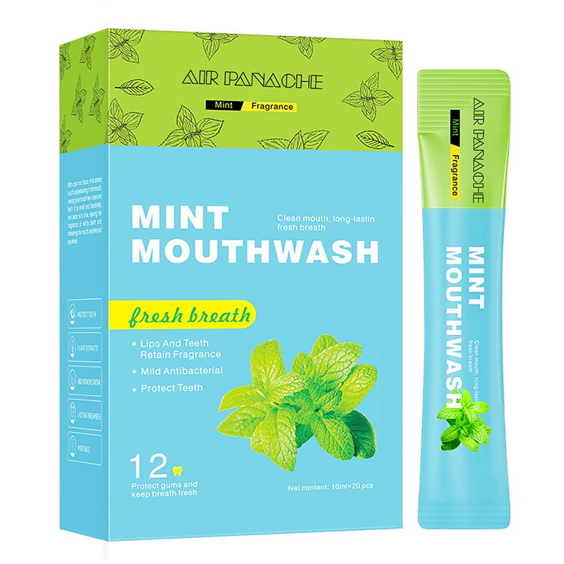 Factory Own Brand Pocket Portable Best Oral Care Mouthwash Fresh Popular Travel Size OEM Clean Cheap Lemon Strip Mouth Wash