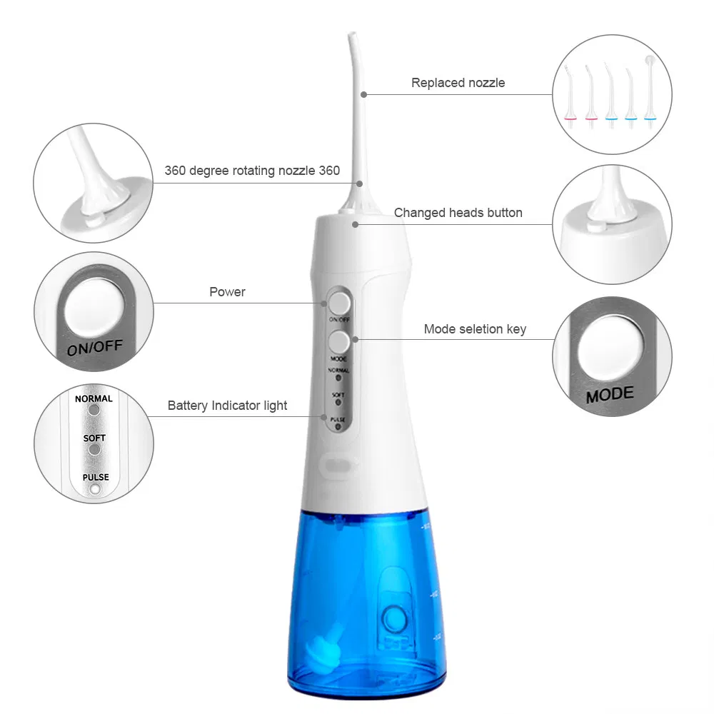 Rechargeable Oral Irrogator Water Flosser Oral Dental Irrigator Dental Water Flosser