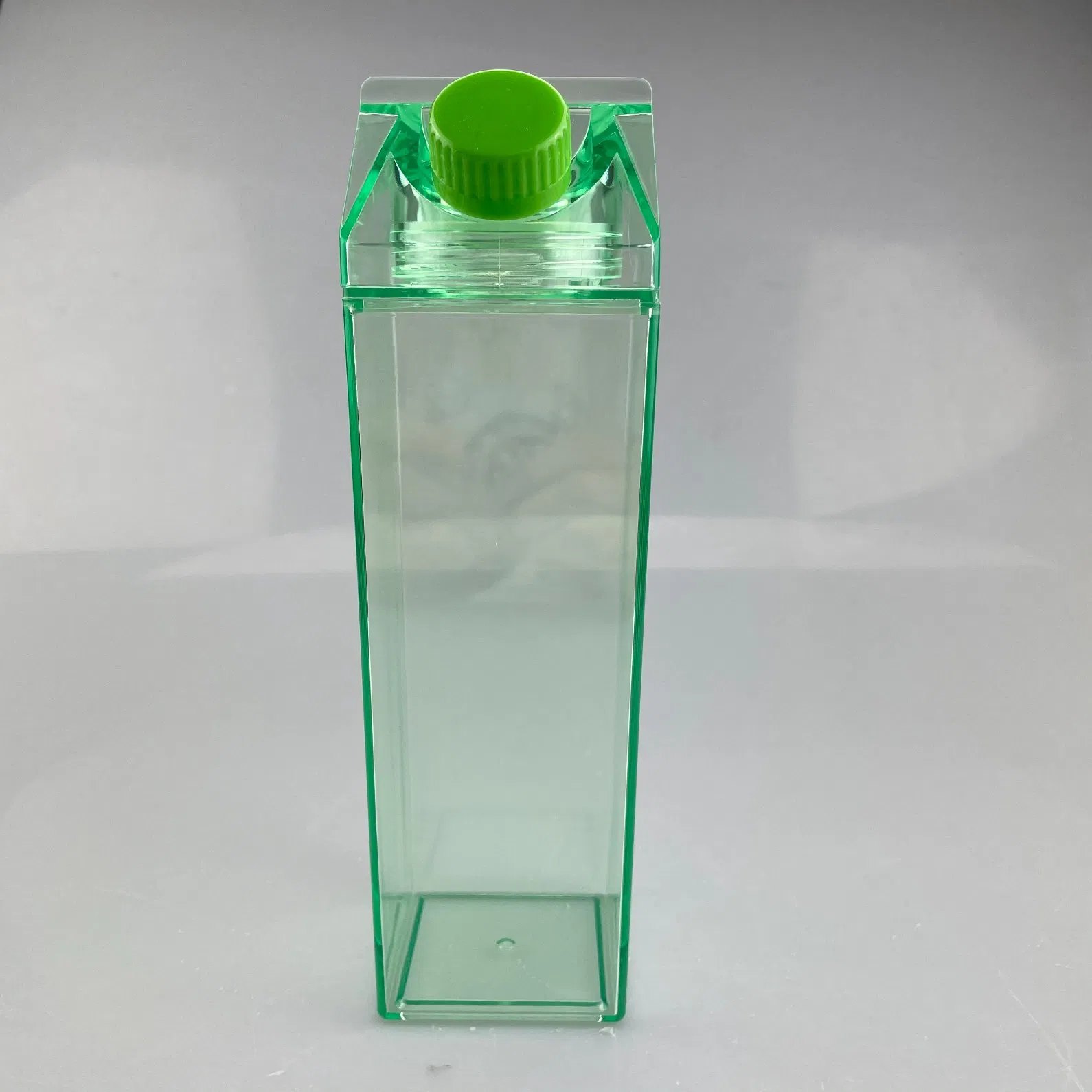 BPA Free Cute Square Shape Transparent Clear Milk Box Water Bottles