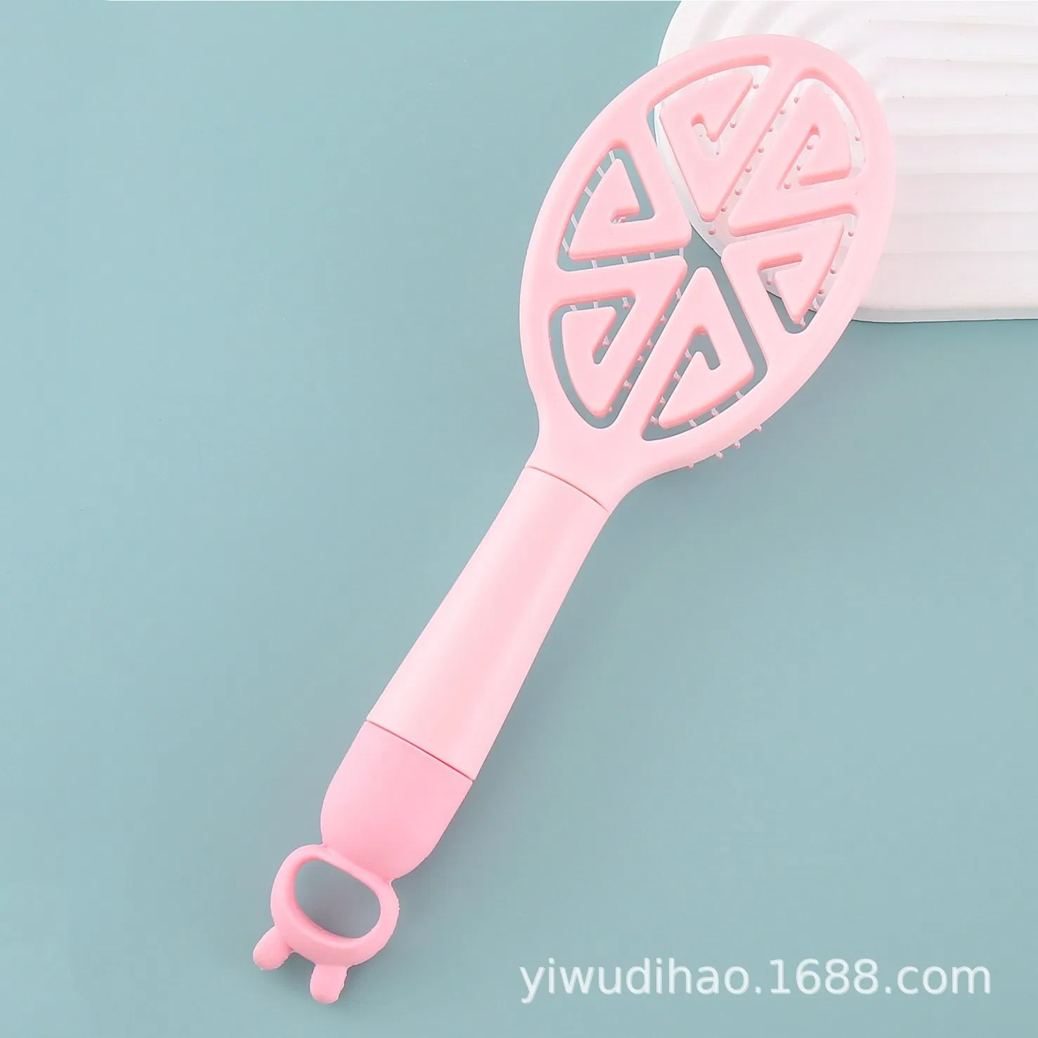 Soft Needle Hollow Ventilated Ribbed Arc Shaped Cute Animal Silicone Dual-Use (Dry & Wet) Fluffy Large Curved Comb