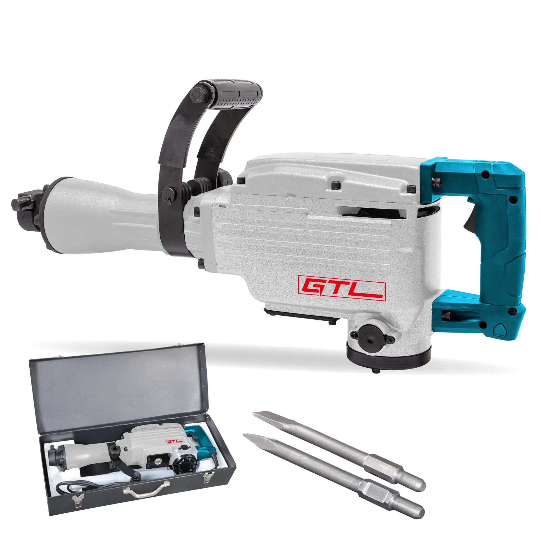 1500W 40j Electric Demolition Hammer Jack Hammer Concrete Breaker Chisel Hammer