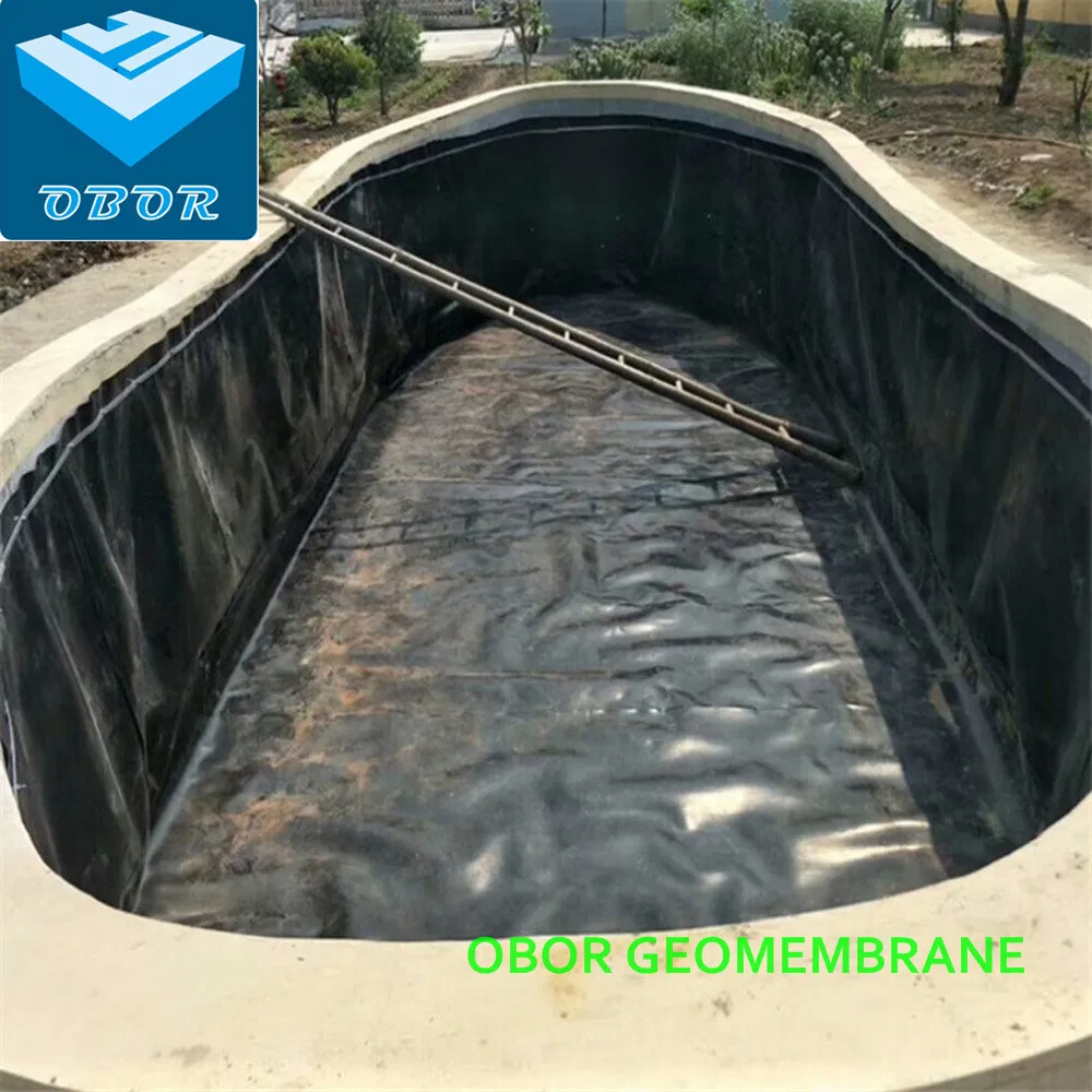 Factory Price Waterproof HDPE Film Smooth/Textured Geomembrane Pond Liner Membrane for Agriculture Lanfill Dam Lake Road Mine Chemical Tank Water Reservoir