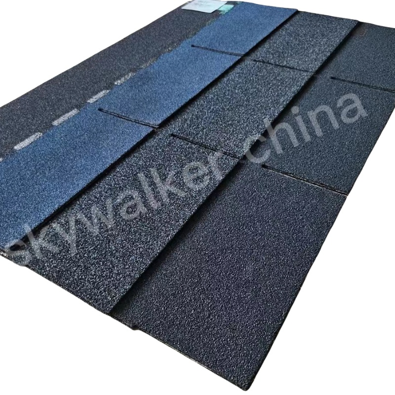 Blue Particles Monolayer Roofing Asphalt Shingles Metal Sheet
