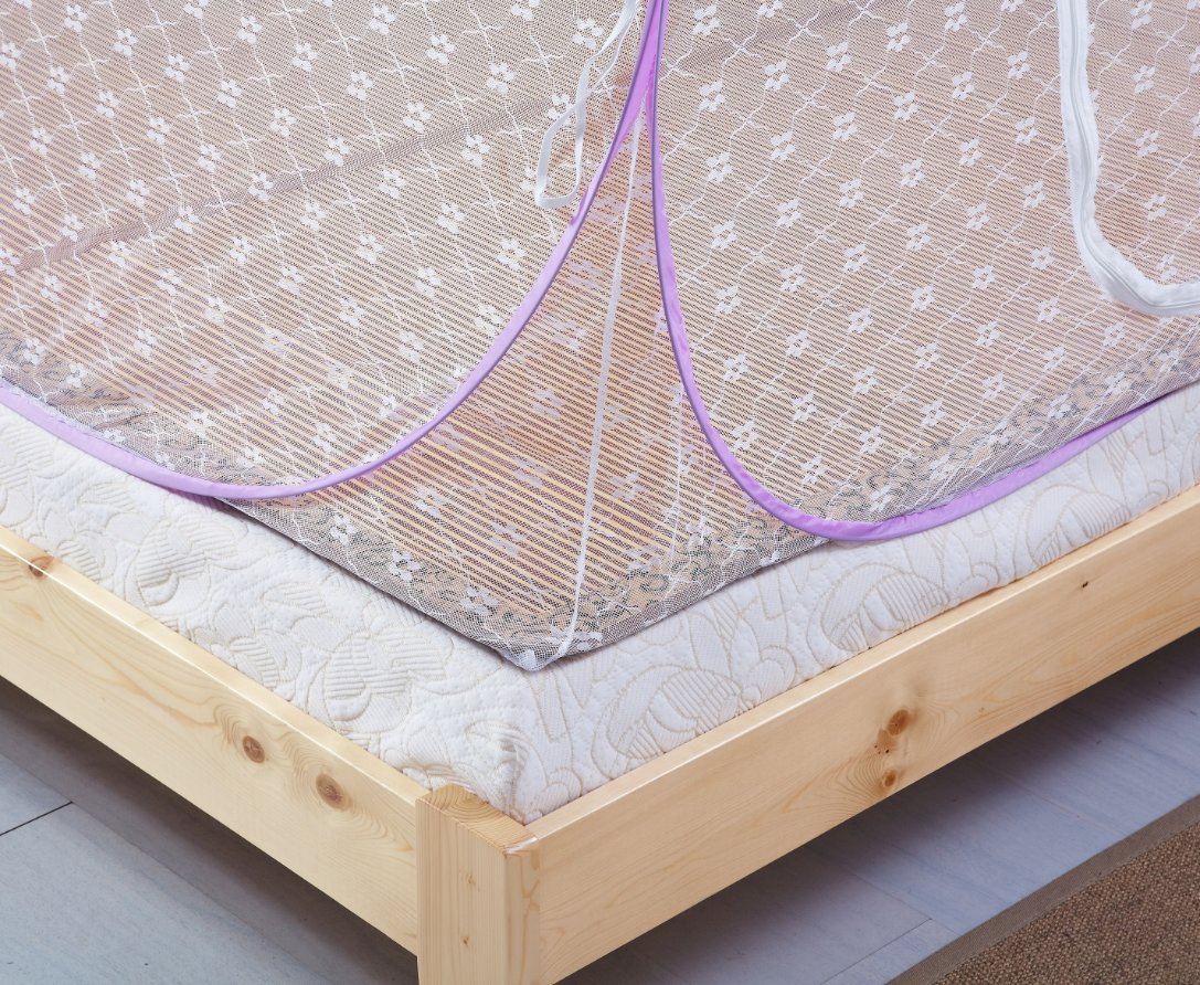 Anti-Chute Steel Wire Mosquito Net Mongolia Free Installation Bed Canopy Pop up Tent