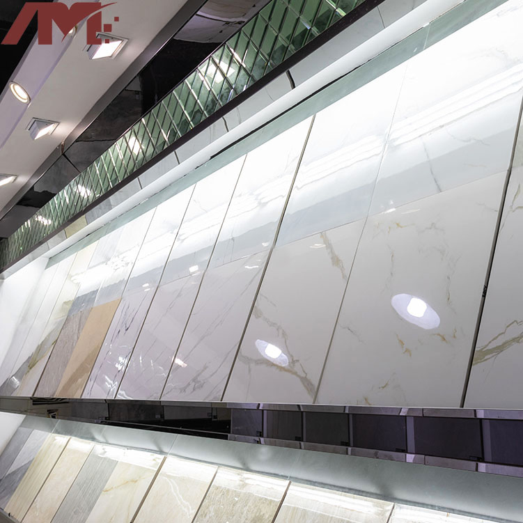 Плитка керамогранитная 600x600 мм мраморная глянцевая