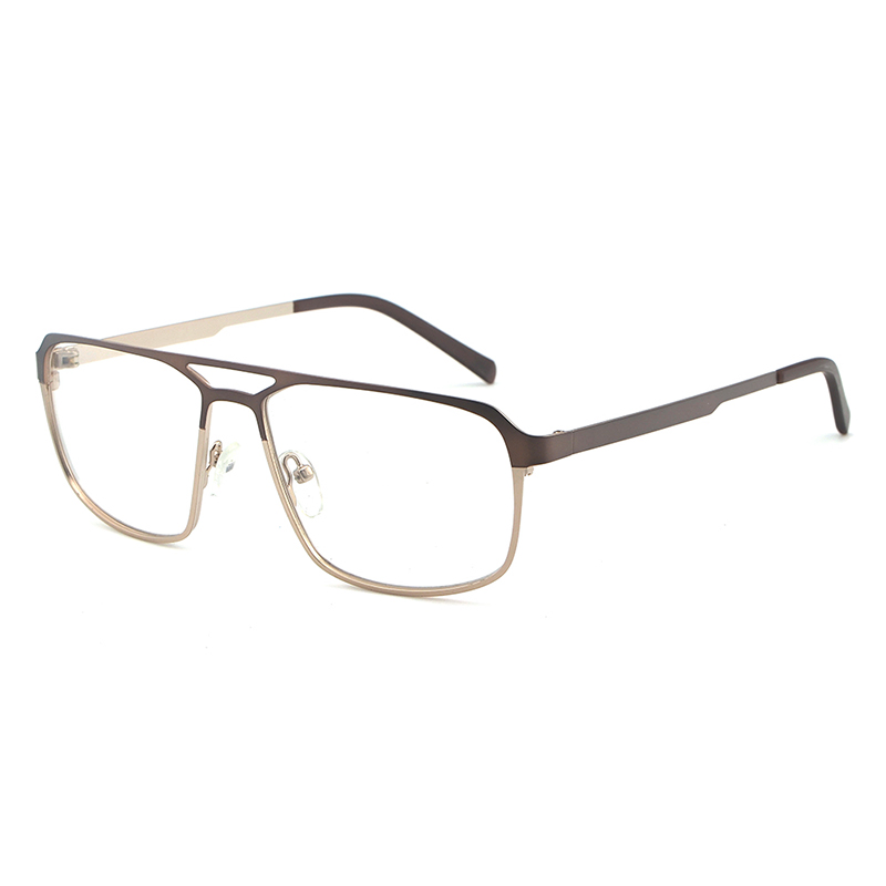 Metal Acetate Full Frame Rectangle New Design Wholesale High Quality Eyewear Manufacturer for Men