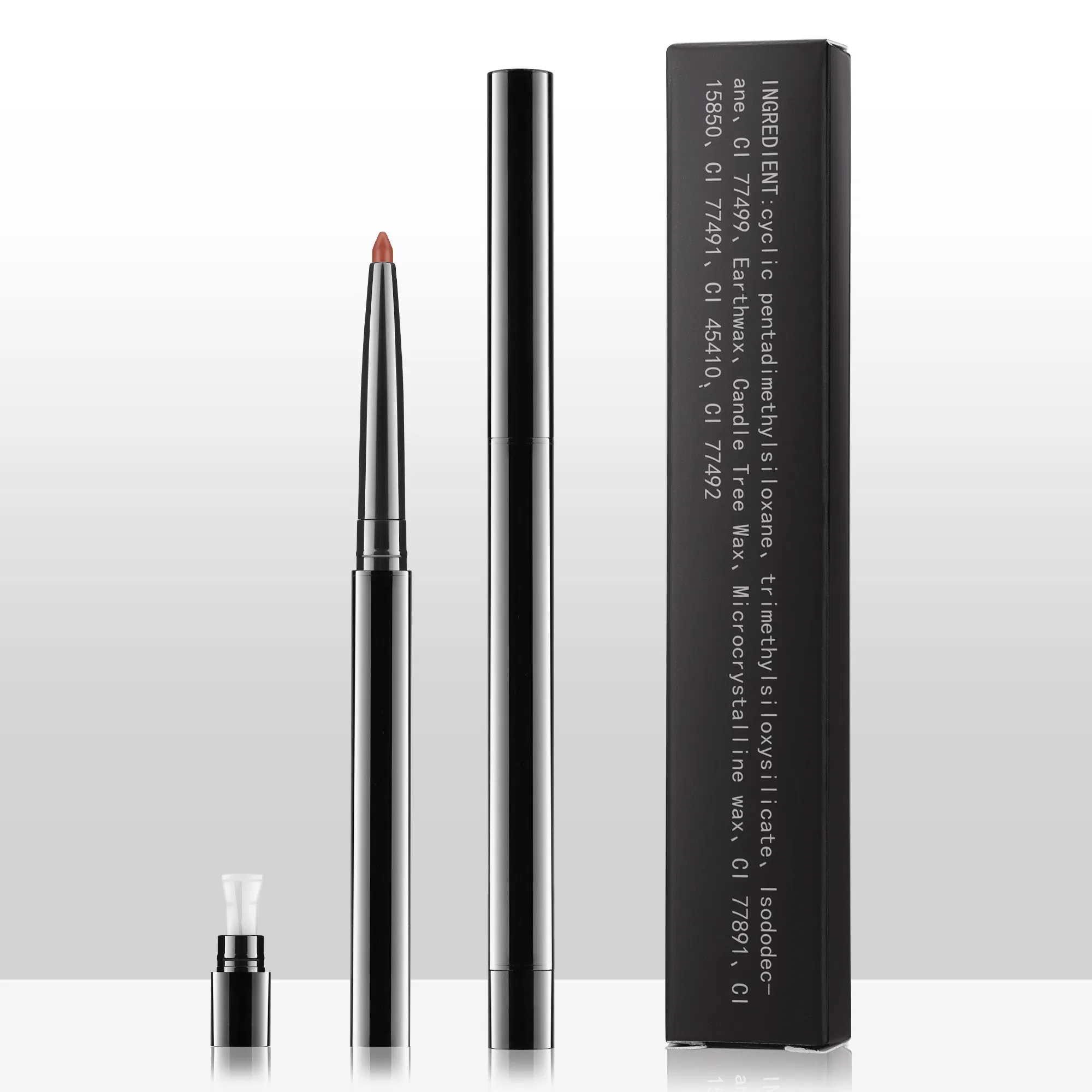 Twist up Cosmetic Private Label Eyeliner Pencil Vegan Waterproof Roll up Eye Liner Brown Eyeliner