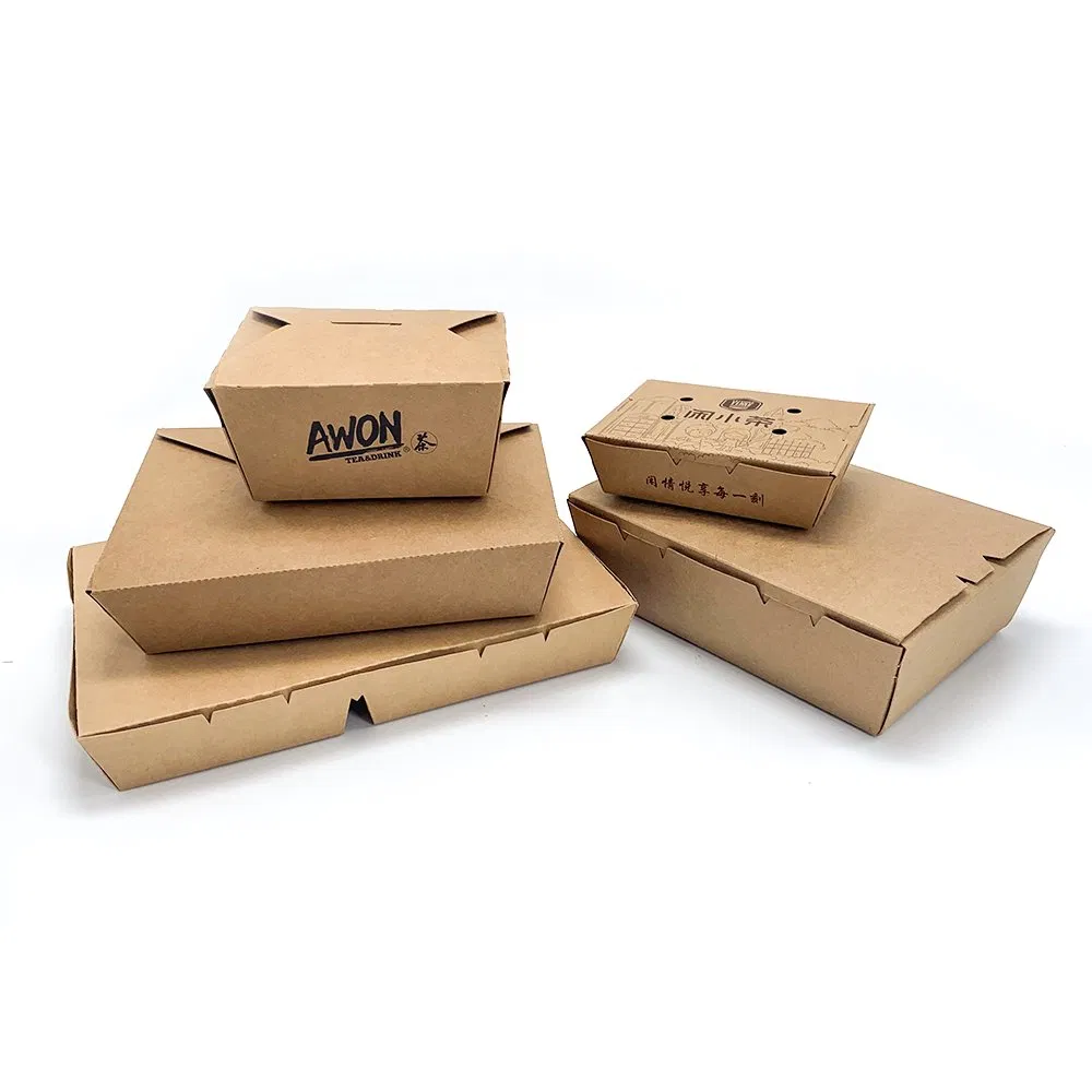 Custom Disposable Packaging Box Paper Takeaway Paper Box