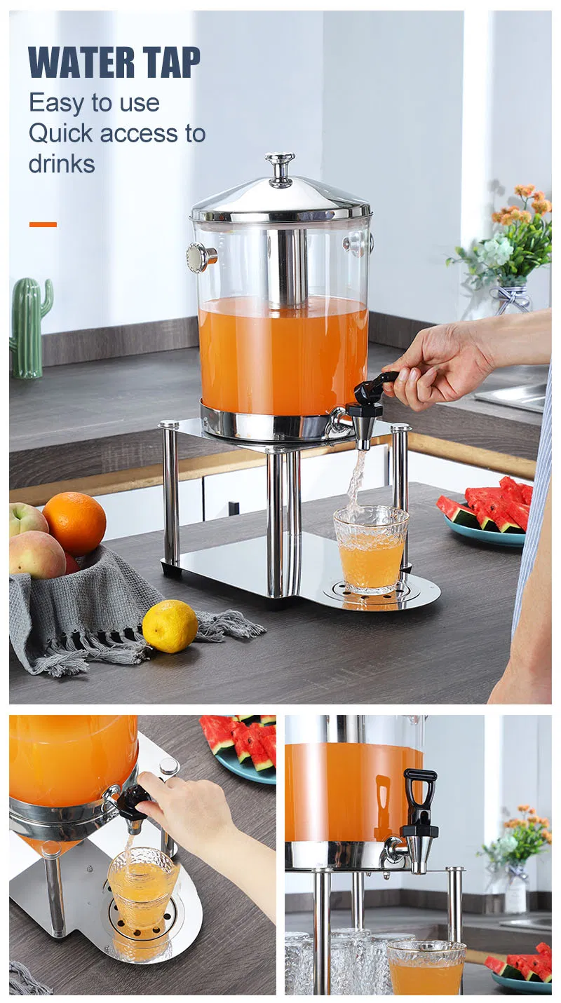 16L Commercial Cold Drink Machine Juice Dispenser Drink Container for Parties Weddings Buffet Catering Equipment